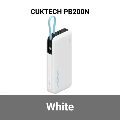 พาวเวอร์แบงค์ CUKTECH PB200N WH1