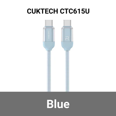 สายชาร์จซิลิโคน Type C CUKTECH CTC615U 6A 240W BL