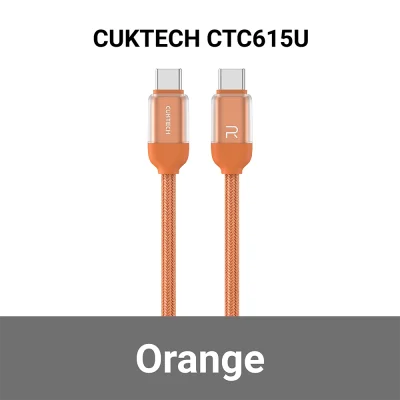 สายชาร์จซิลิโคน Type C CUKTECH CTC615U 6A 240W OR