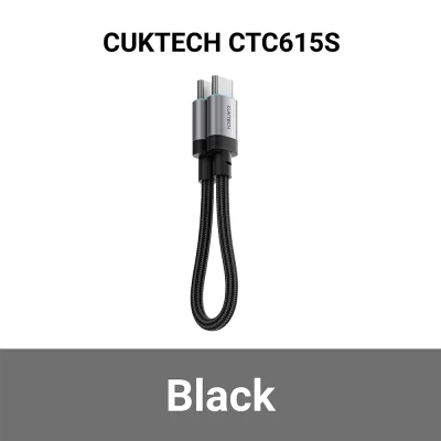 สายชาร์จเร็ว TYPE C CUKTECH CTC615S 6A 240W BK