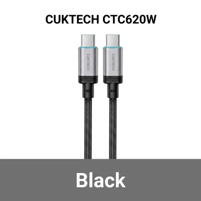 สายชาร์จเร็ว TYPE C CUKTECH CTC620W 6A 240W BK