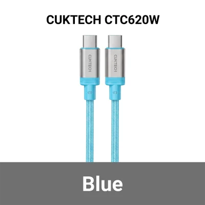 สายชาร์จเร็ว TYPE C CUKTECH CTC620W 6A 240W BL