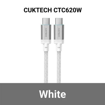 สายชาร์จเร็ว TYPE C CUKTECH CTC620W 6A 240W WH