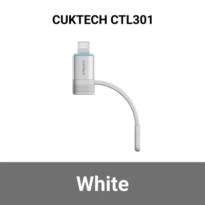 สายชาร์จไอโฟน_CUKTECH_CTL301_USB_C_to_Lightning_WH