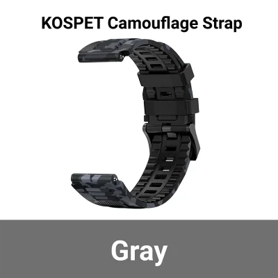 สายนาฬิกา KOSPET Camouflage สำหรับ KOSPET Tank T3 Series และ Tank M3 Series.