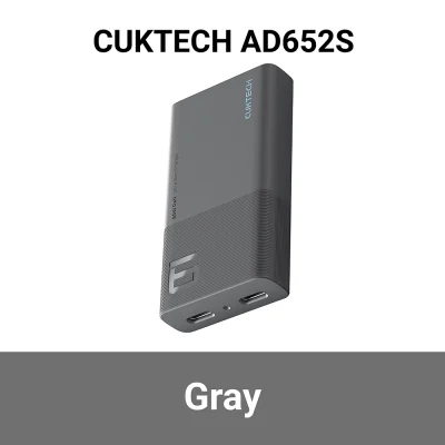 หัวชาร์จ TYPE C CUKTECH GaN3 AD652S 65W เทา