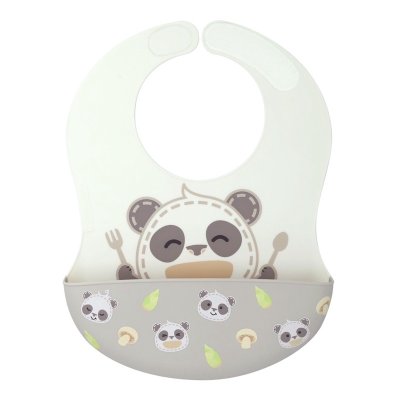 Wide Coverage Silicone Bib