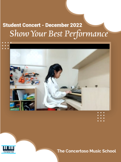 Student Concert "Show Your Best Performance" Dec 2022