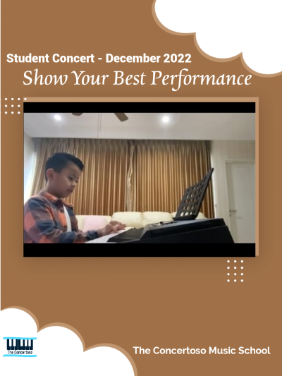 Student Concert "Show Your Best Performance" Dec 2022