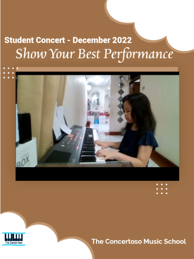 Student Concert "Show Your Best Performance" Dec 2022