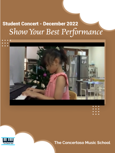 Student Concert "Show Your Best Performance" Dec 2022