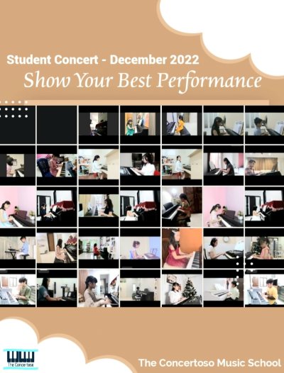 Student Concert "Show Your Best Performance" Dec 2022