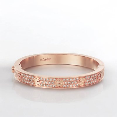 LOVE bracelet, classic model, paved, ceramic