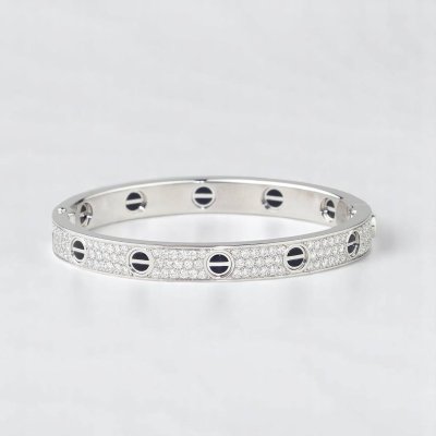 LOVE bracelet, classic model, paved, ceramic