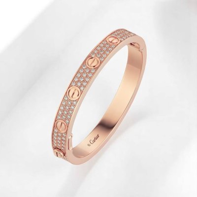 LOVE bracelet, classic model, paved, ceramic