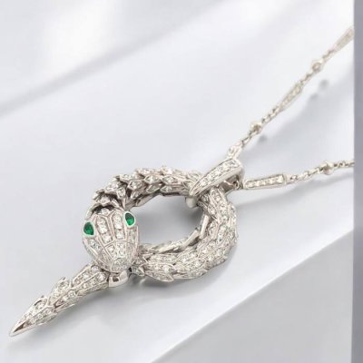 Diamond Snake Necklace