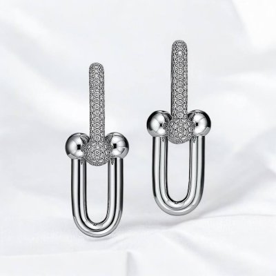 Large Link Earrings