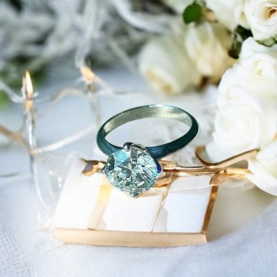 แหวนเพชน 2.5กะรัต เซอร์ GIA