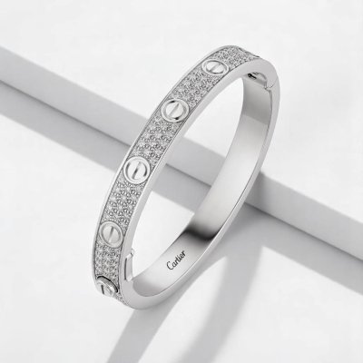 LOVE bracelet, classic model, paved, ceramic