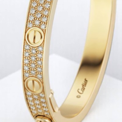 LOVE bracelet, classic model, paved, ceramic