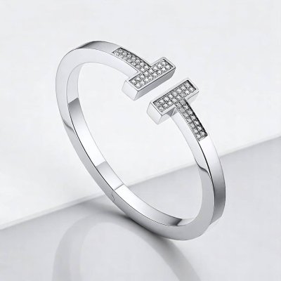 Pavé Diamond Square Bracelet