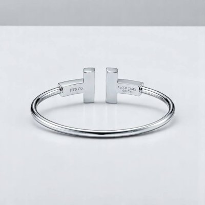 Wide Diamond Wire Bracelet
