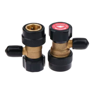 ชุดหัวคอปเปอร์เติมน้ำยาแอร์รถยนต์ R134a QUICK  COUPLER  ยี่ห้อ HONGSEN  รุ่น HS-QH-1/4