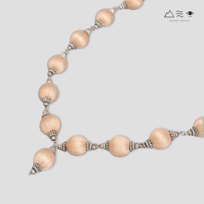 สร้อยคอระย้า ลูกปัดฝ้ายย้อมสีธรรมชาติ สร้อยคอระย้า ลูกปัดฝ้ายย้อมสีธรรมชาติ