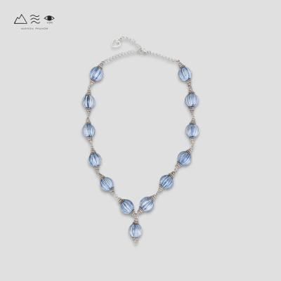 สร้อยคอระย้า ลูกปัดฝ้ายย้อมสีธรรมชาติ สร้อยคอระย้า ลูกปัดฝ้ายย้อมสีธรรมชาติ