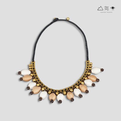 สร้อยคอเชือกถัก กระสวยฝ้าย