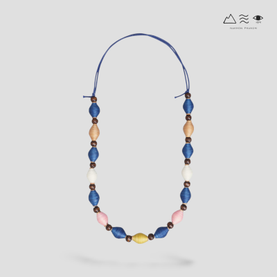 สร้อยคอ กระสวยฝ้ายย้อมสีธรรมชาติ B สร้อยคอ กระสวยฝ้ายย้อมสีธรรมชาติ B