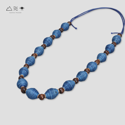 สร้อยคอ กระสวยฝ้ายย้อมสีธรรมชาติ B สร้อยคอ กระสวยฝ้ายย้อมสีธรรมชาติ B