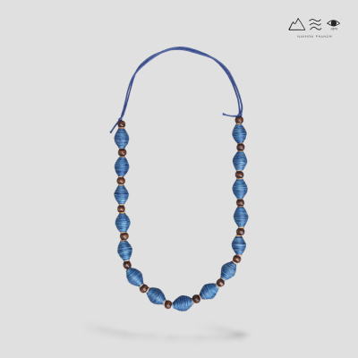 สร้อยคอ กระสวยฝ้ายย้อมสีธรรมชาติ B สร้อยคอ กระสวยฝ้ายย้อมสีธรรมชาติ B