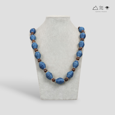 สร้อยคอ กระสวยฝ้ายย้อมสีธรรมชาติ B สร้อยคอ กระสวยฝ้ายย้อมสีธรรมชาติ B