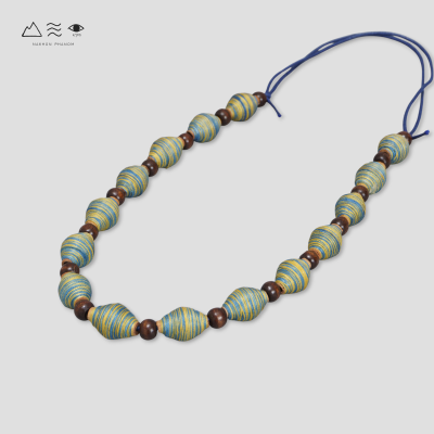 สร้อยคอ กระสวยฝ้ายย้อมสีธรรมชาติ B สร้อยคอ กระสวยฝ้ายย้อมสีธรรมชาติ B