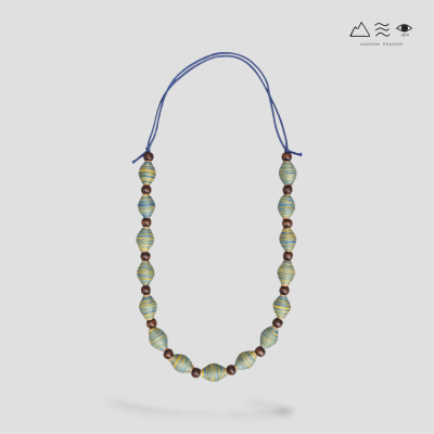 สร้อยคอ กระสวยฝ้ายย้อมสีธรรมชาติ B สร้อยคอ กระสวยฝ้ายย้อมสีธรรมชาติ B