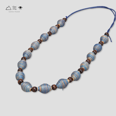 สร้อยคอ กระสวยฝ้ายย้อมสีธรรมชาติ B สร้อยคอ กระสวยฝ้ายย้อมสีธรรมชาติ B