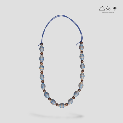 สร้อยคอ กระสวยฝ้ายย้อมสีธรรมชาติ B สร้อยคอ กระสวยฝ้ายย้อมสีธรรมชาติ B