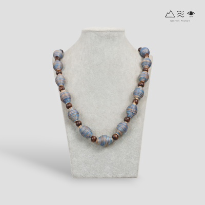 สร้อยคอ กระสวยฝ้ายย้อมสีธรรมชาติ B สร้อยคอ กระสวยฝ้ายย้อมสีธรรมชาติ B