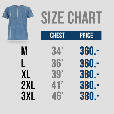 เสื้อยืดมัดย้อมสีธรรมชาติ ครามลายเชือก