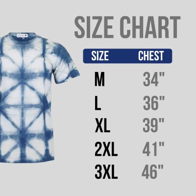 เสื้อยืดมัดย้อมสีธรรมชาติ ลายโอริกามิ คราม