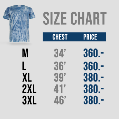 เสื้อยืดมัดย้อมสีธรรมชาติ ครามรากไม้