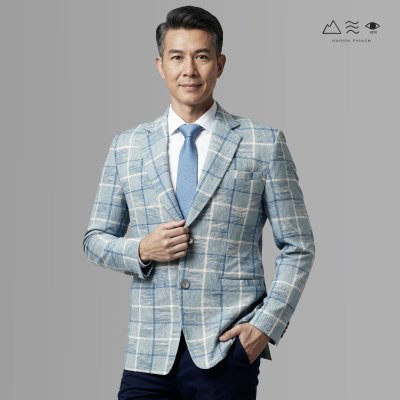 สูท ฝ้ายเข็นมือย้อมสีธรรมชาติ ช คราม