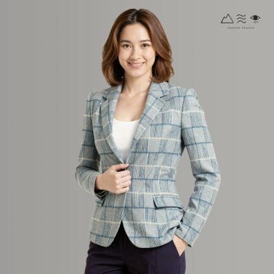 สูท ฝ้ายเข็นมือย้อมสีธรรมชาติ ญ คราม