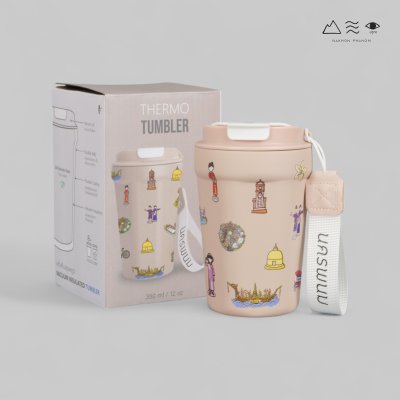 แก้วเก็บอุณหภูมิ นครพนม Soft Power 12 Oz สีพีช