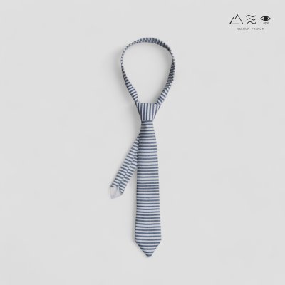 เนกไทผ้าทอมือย้อมคราม/ สีธรรมชาติ B 007