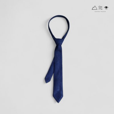 เนกไทผ้าทอมือย้อมคราม/ สีธรรมชาติ A 003