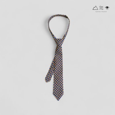 เนกไทผ้าทอมือย้อมคราม/ สีธรรมชาติ B 006