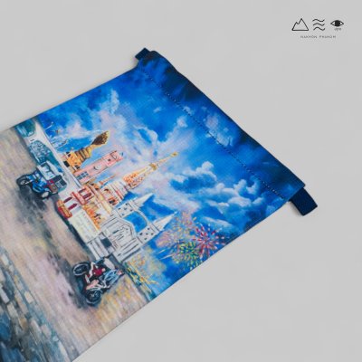 ถุงผ้ารูดเชือก นครพนม - ภาพวาดสี