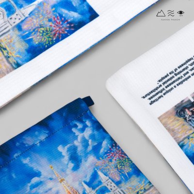 ถุงผ้ารูดเชือก นครพนม - ภาพวาดสี